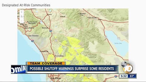 Possible shutoff warnings surprises some residents