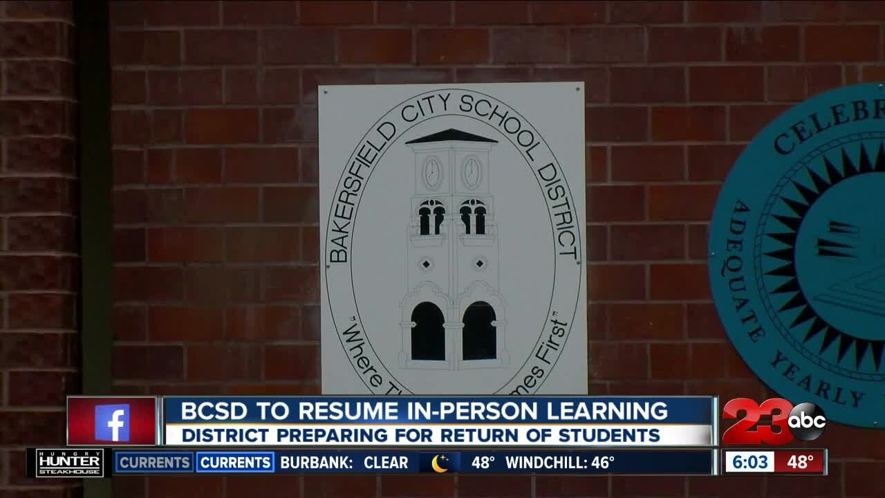 BCSD to resume in-person learning: the district preparing for return of students