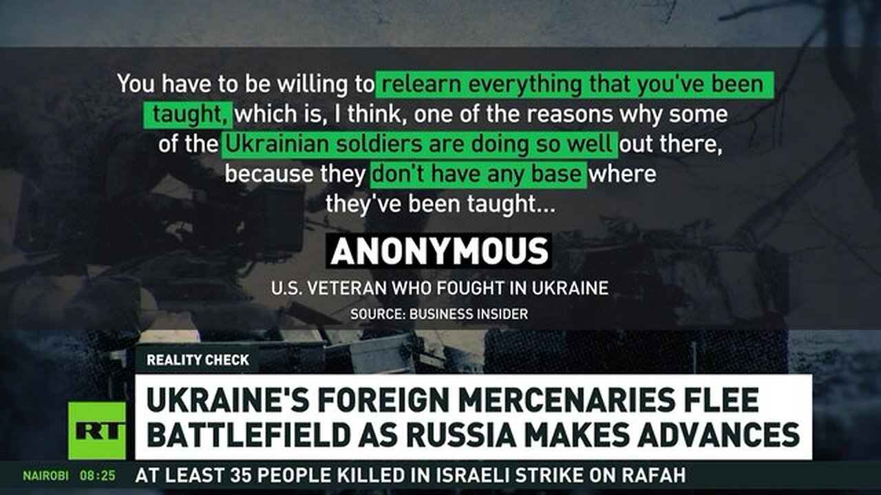 Ukraine’s foreign mercenaries flee battlefield