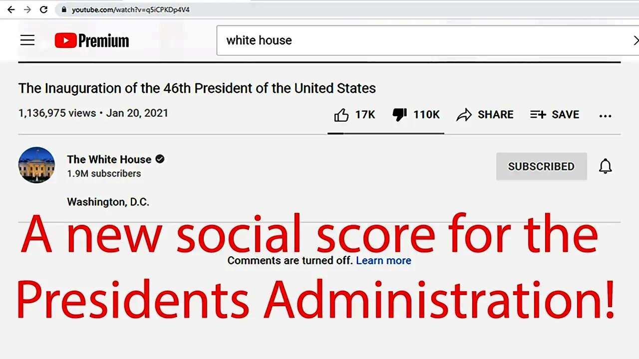 A Social Score for the Biden Administration!