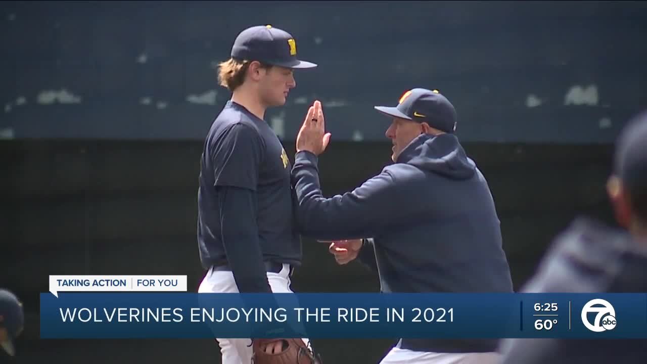 Michigan Baseball enjoying the ride in 2021