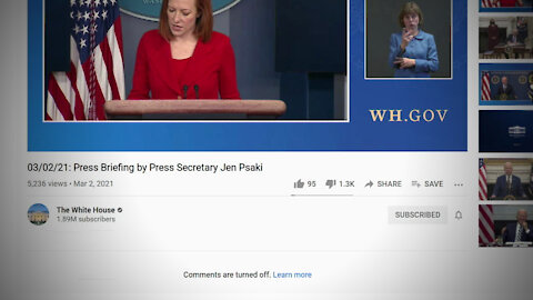 Youtube Subtracting Dislikes From Biden Whitehouse Video