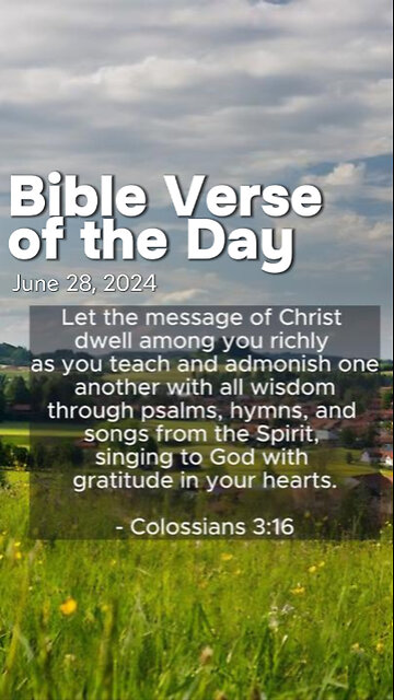 Bible Verse of the Day: June 28, 2024
