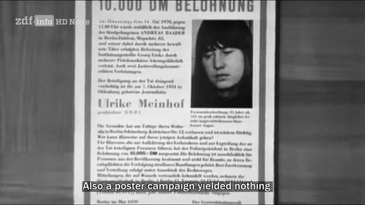 The Red Army Faction. Part 2: The Hunt for the Baader Meinhof Gang. English subtitles.