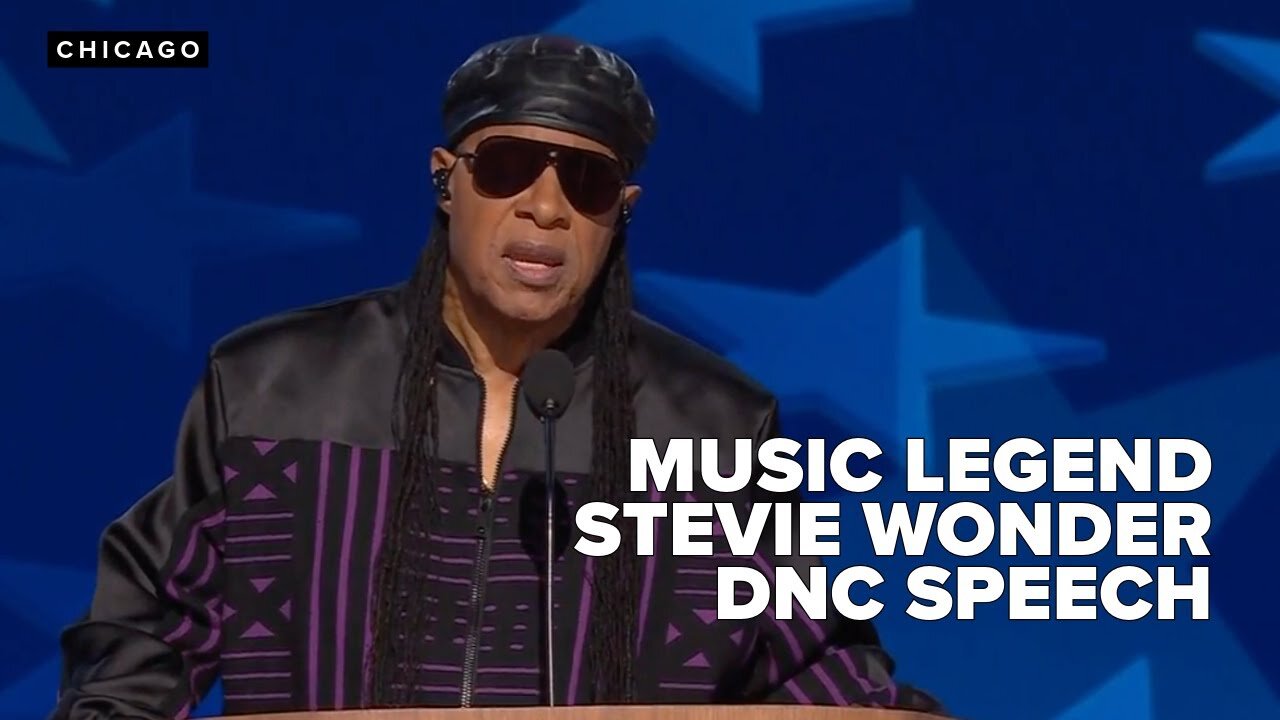 WATCH: Stevie Wonder performs at 2024 Democratic National Convention | 2024 DNC Night 3