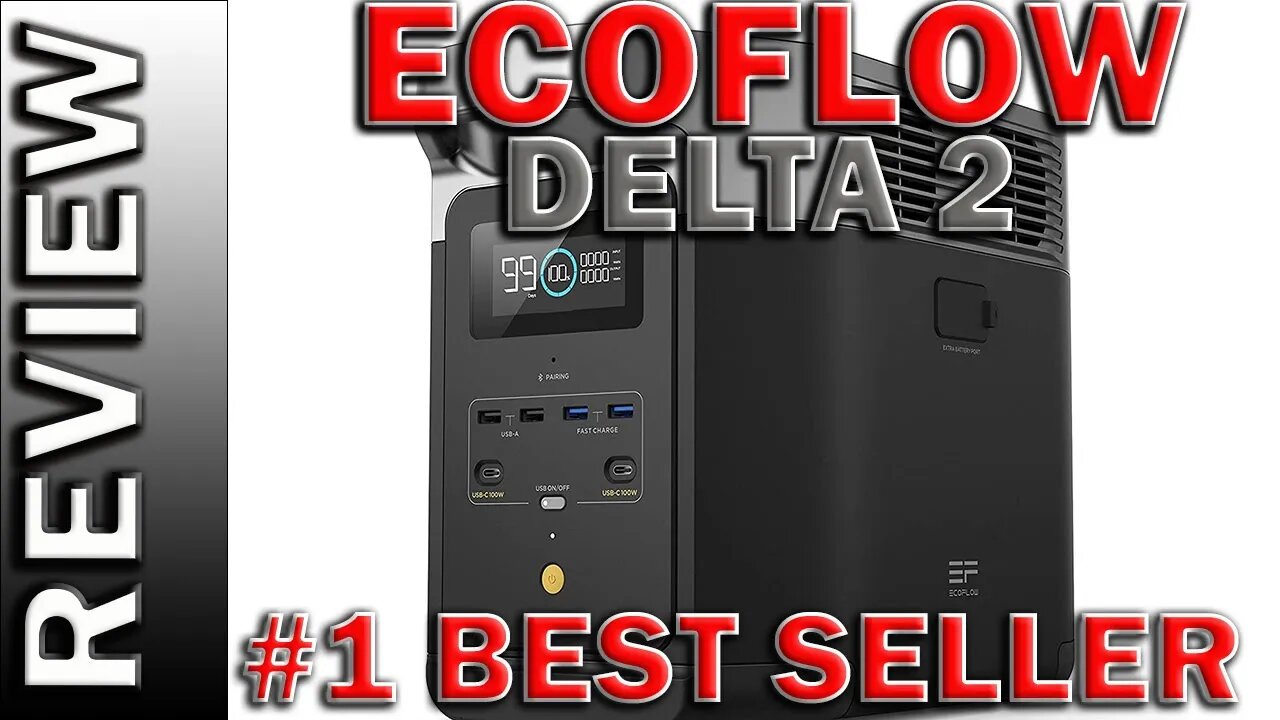 ECOFLOW DELTA 2 Portable Power Station 1800W Solar Generator 1024Wh LiFePO4 Battery Review