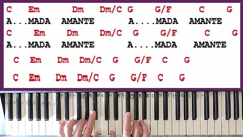AMADA AMANTE [ TECLADO PARA INICIANTE ] prof. Jaime Toledo