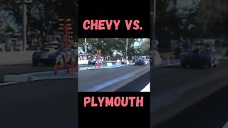 Corvette Battles Barracuda! #shorts