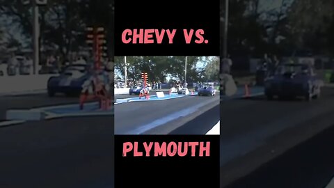 Corvette Battles Barracuda! #shorts
