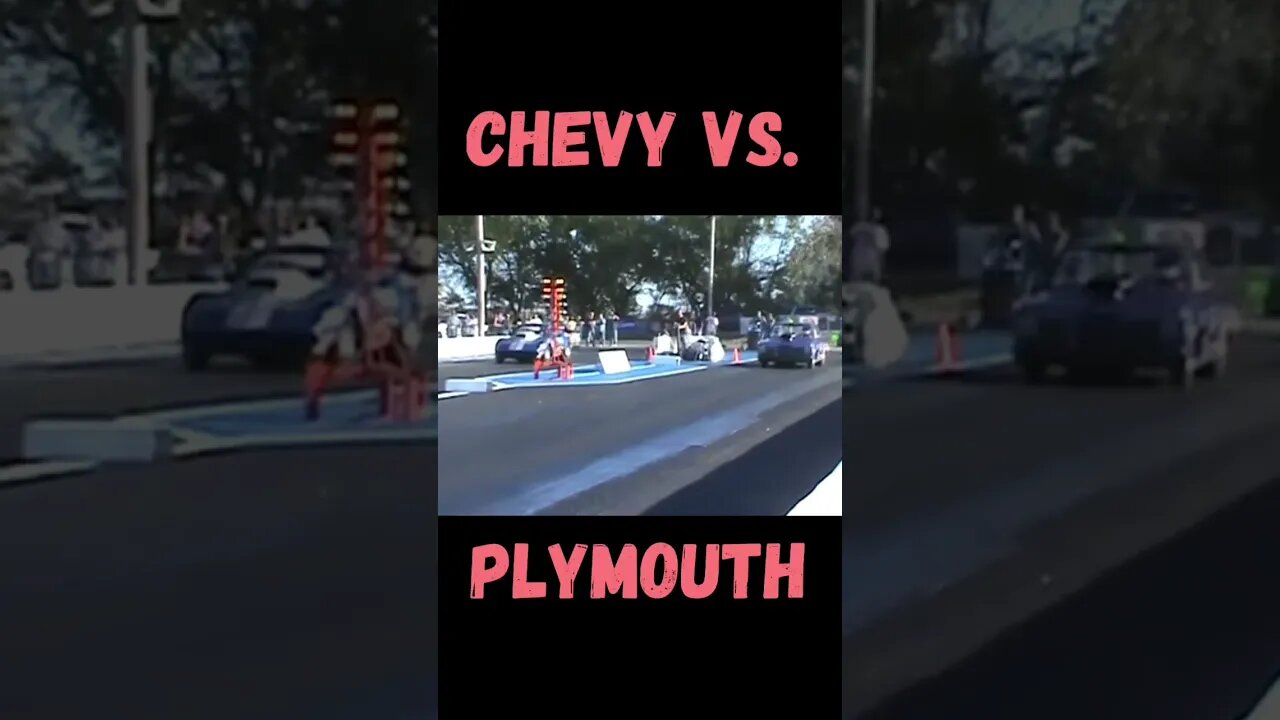 Corvette Battles Barracuda! #shorts