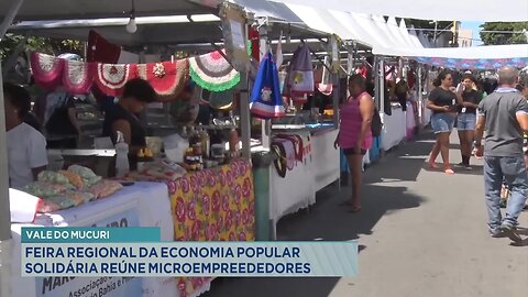 Vale do Mucuri: Feira Regional da Economia Popular Solidária Reúne Microempreendedores.