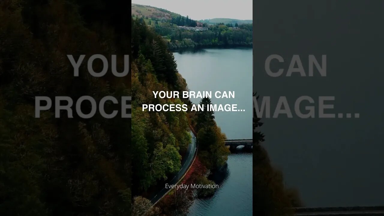Fun Fact - Your brain can process an image...