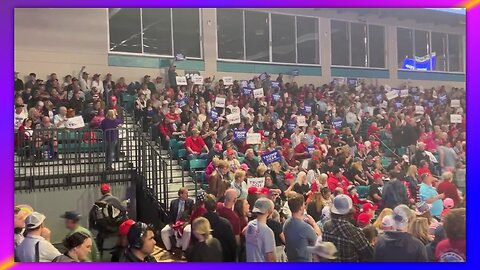 USA CHANTS THREE HOURS BEFORE PRESIDENT TRUMP'S EXPECTED SPEECH IN CONWAY, SC - FEB 10, 2024