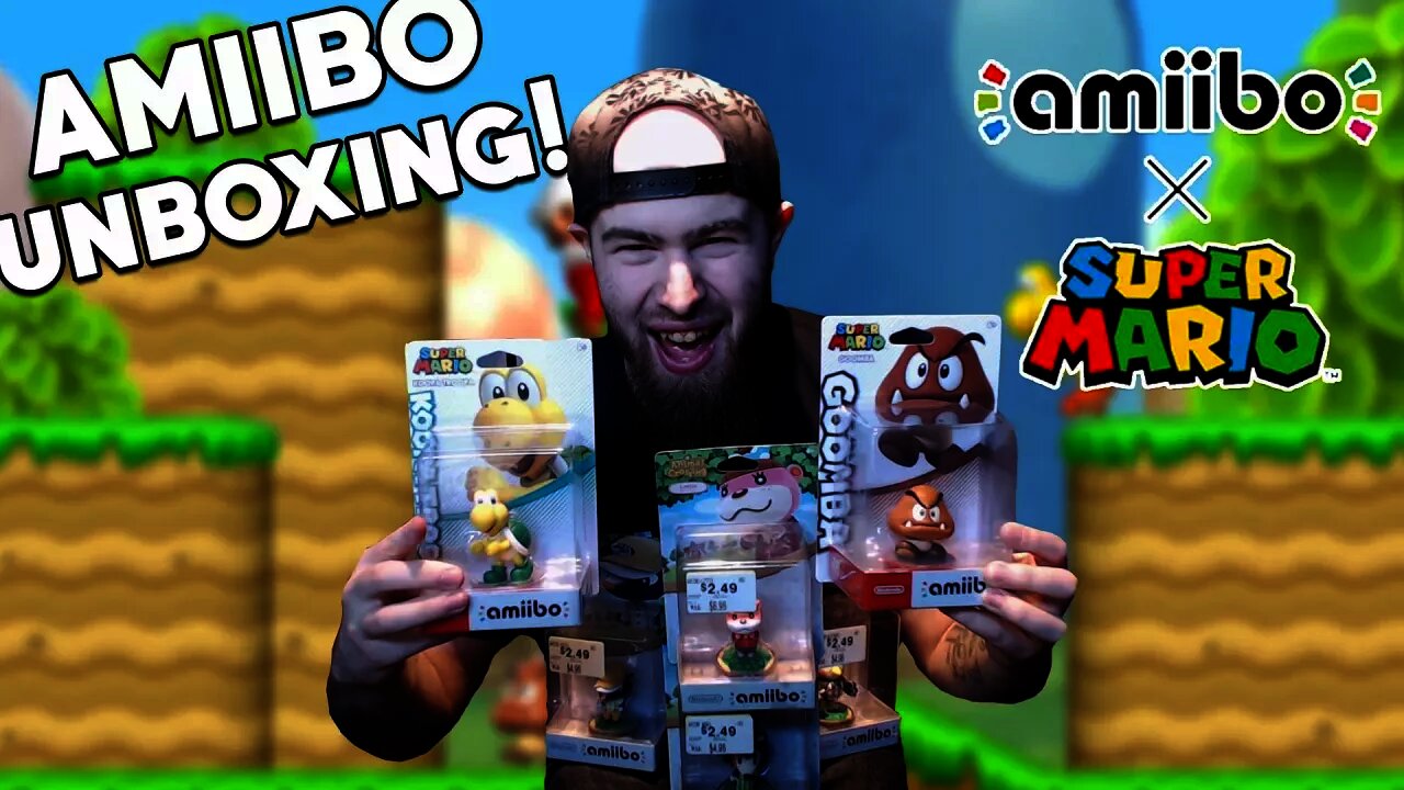 Unboxing 6 Amiibo! (Goomba, Koopa Troopa, & 4 Animal Crossing amiibo) - Injured Unboxing Amiibo 😂