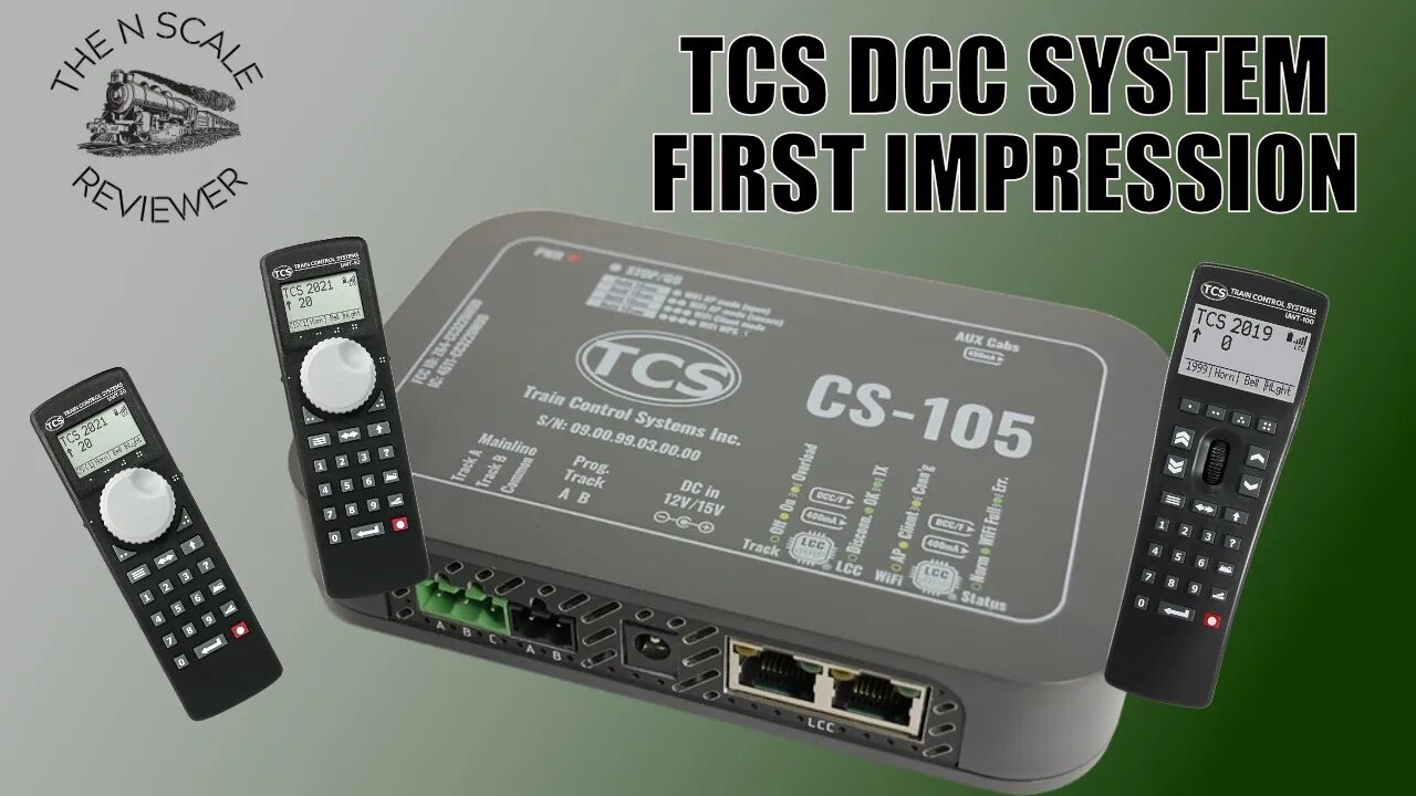 TCS DCC Command Station and Throttle Line up (First Impression)