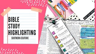 Bible Study Highlighting Guide and Tips