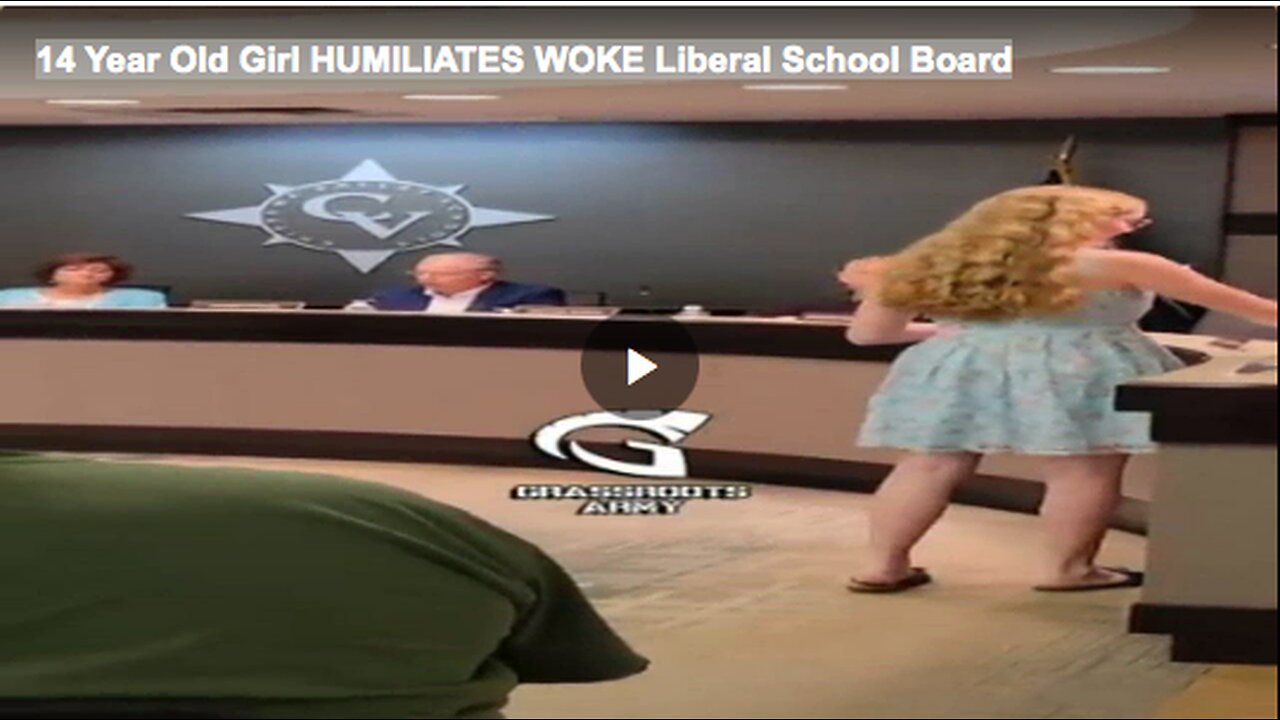 14 Year Old Girl HUMILIATES WOKE Liberal School Board