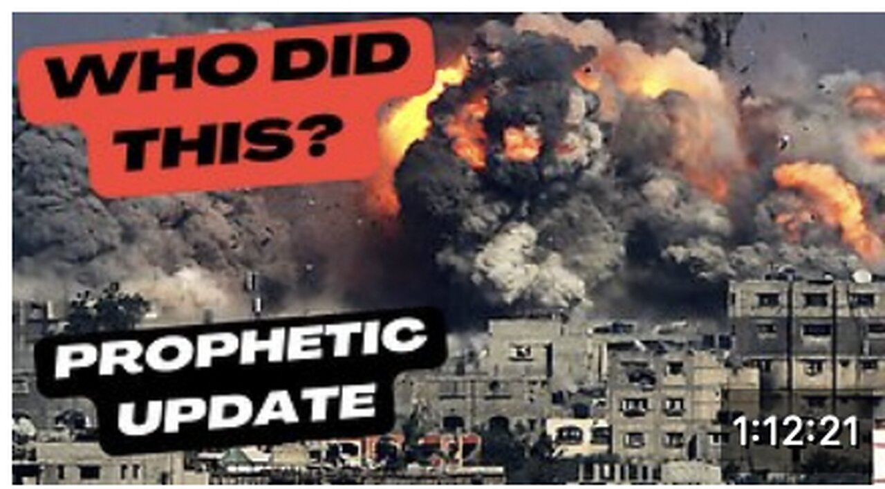 Who Did This? Prophetic Update! Israel - Hamas war