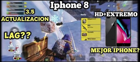 PUBG Jugabilidad de iPhone 8 Después de Nuevo actualización 3.5 HD Extremo Livik 🥶❄