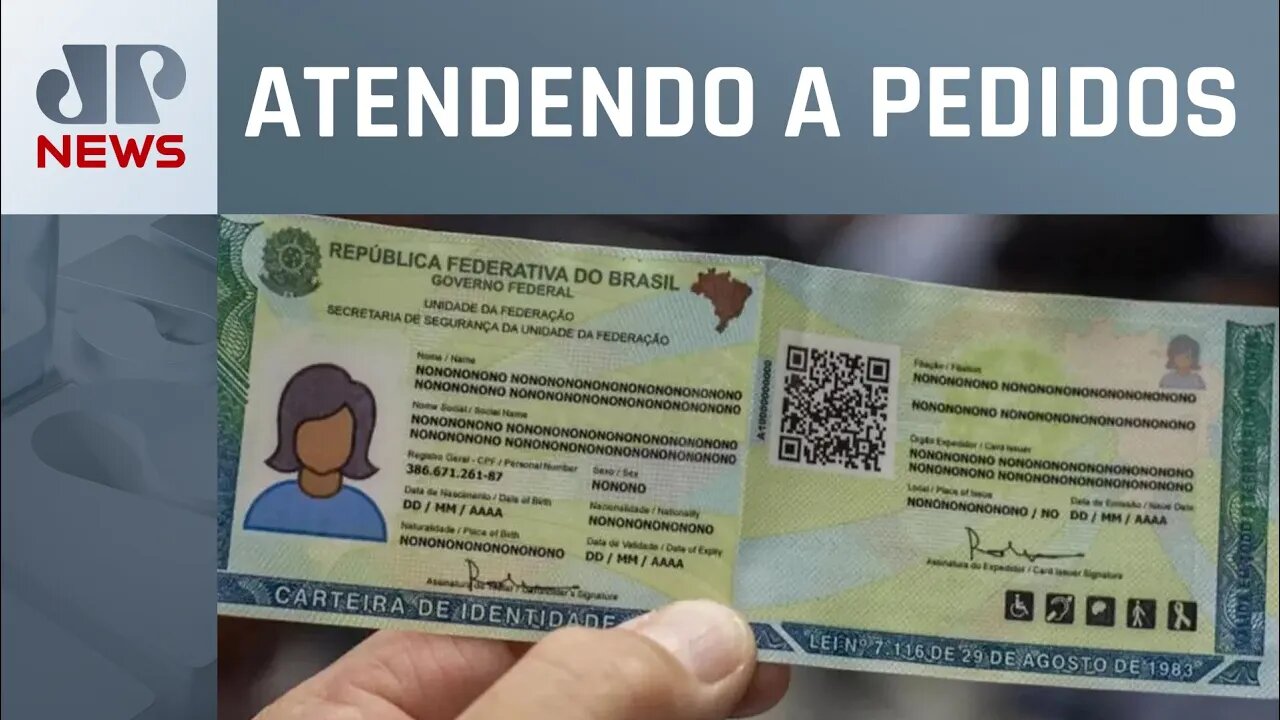 Novo RG: sem distinção entre nome de registro e social