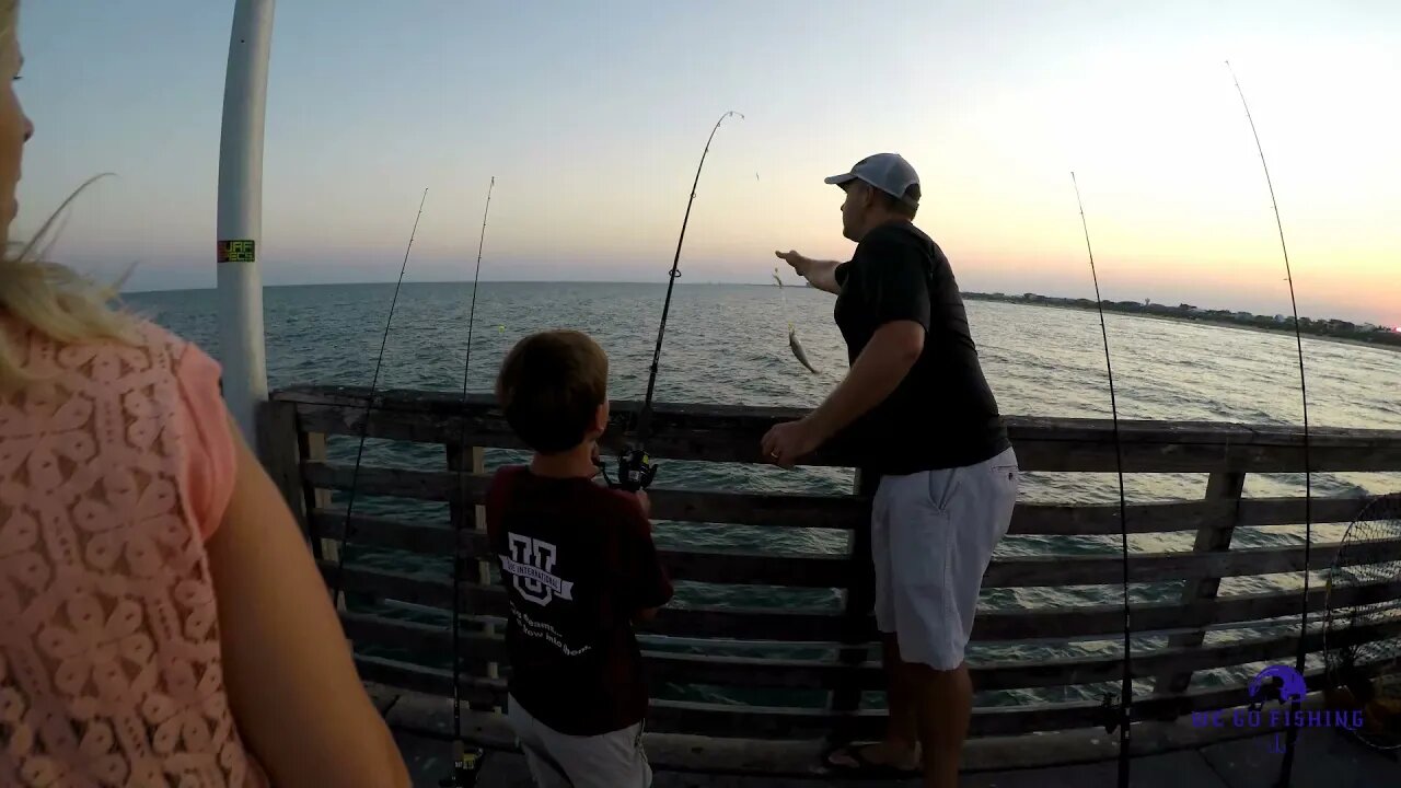 Pier Fishing with Live Shrimp with the whole family