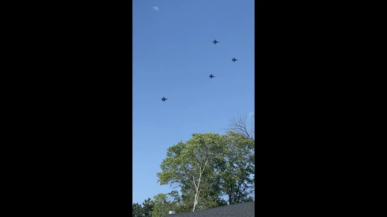 Highway to the Danger Zone…In My Backyard #Shorts #blueangels