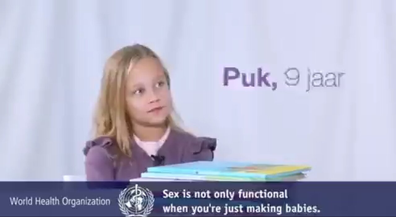 Video of the UN & WHO* program to teach and encourage young children to masturbate 🤦🏽‍♂️