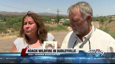 Brush fire burning in Dudleyville in Pinal County