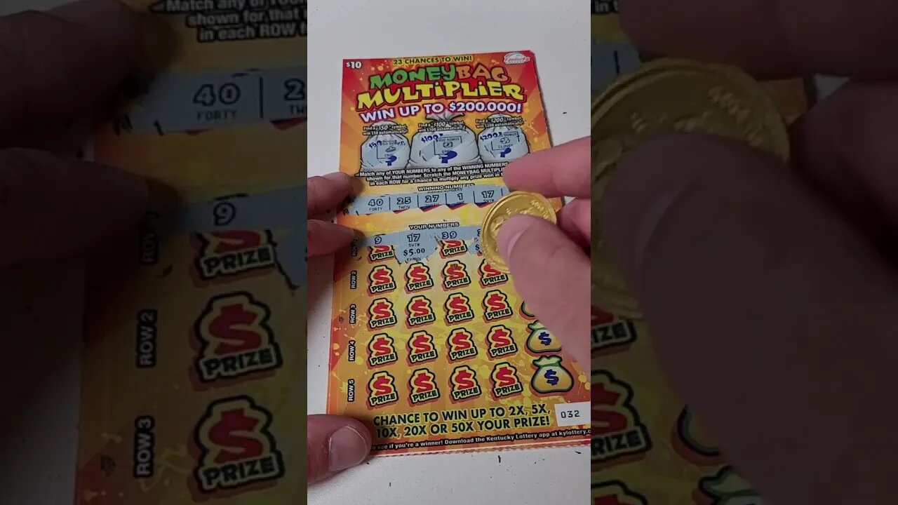 20X Lottery Ticket Winner on a $10 Scratch Off!