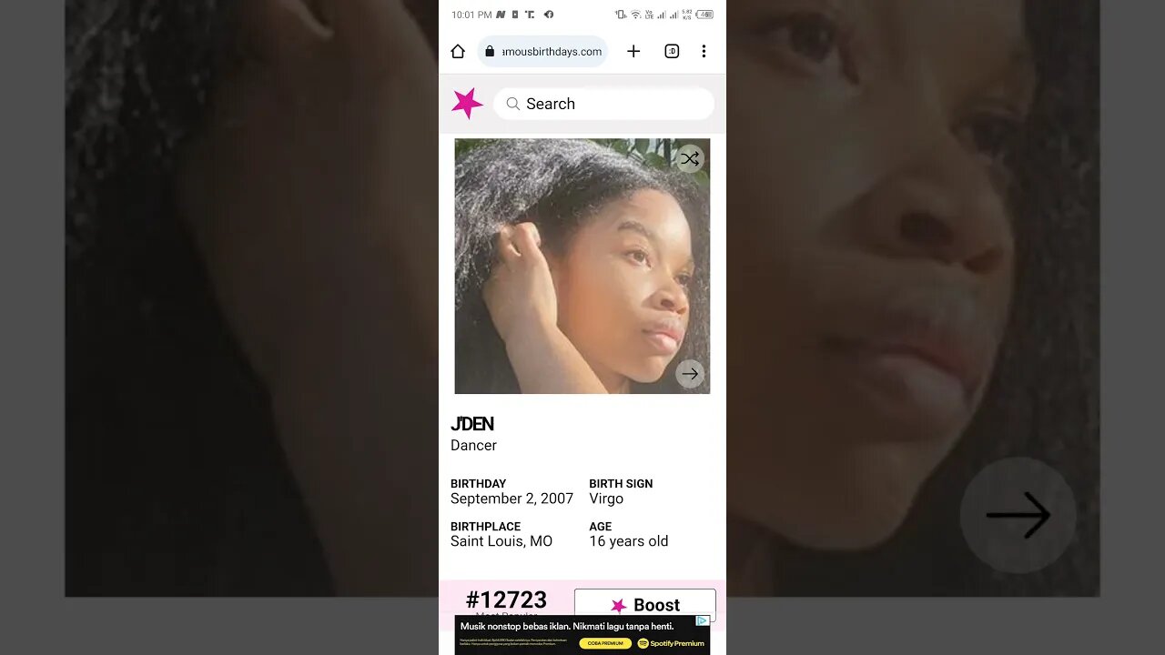 HAPPY 16 BIRTHDAY J'DEN Dancer