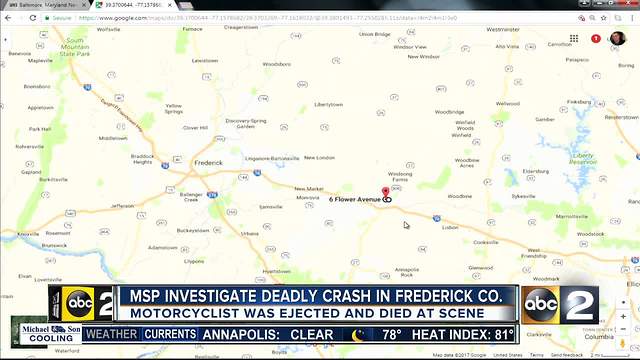 MSP Investigate deadly crash in Frederick Co.