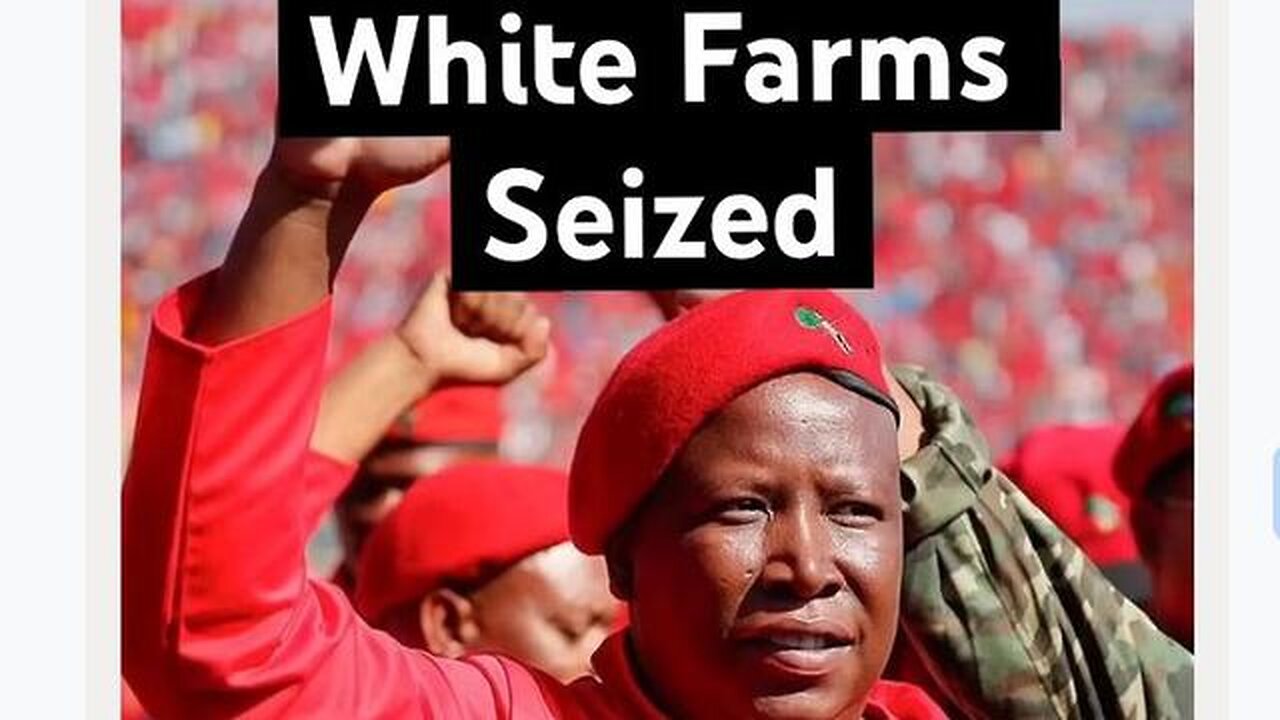 WHITE farms to be SEIZED in SOUTH AFRICA!! Now...remember what happened in Zimbabwe?