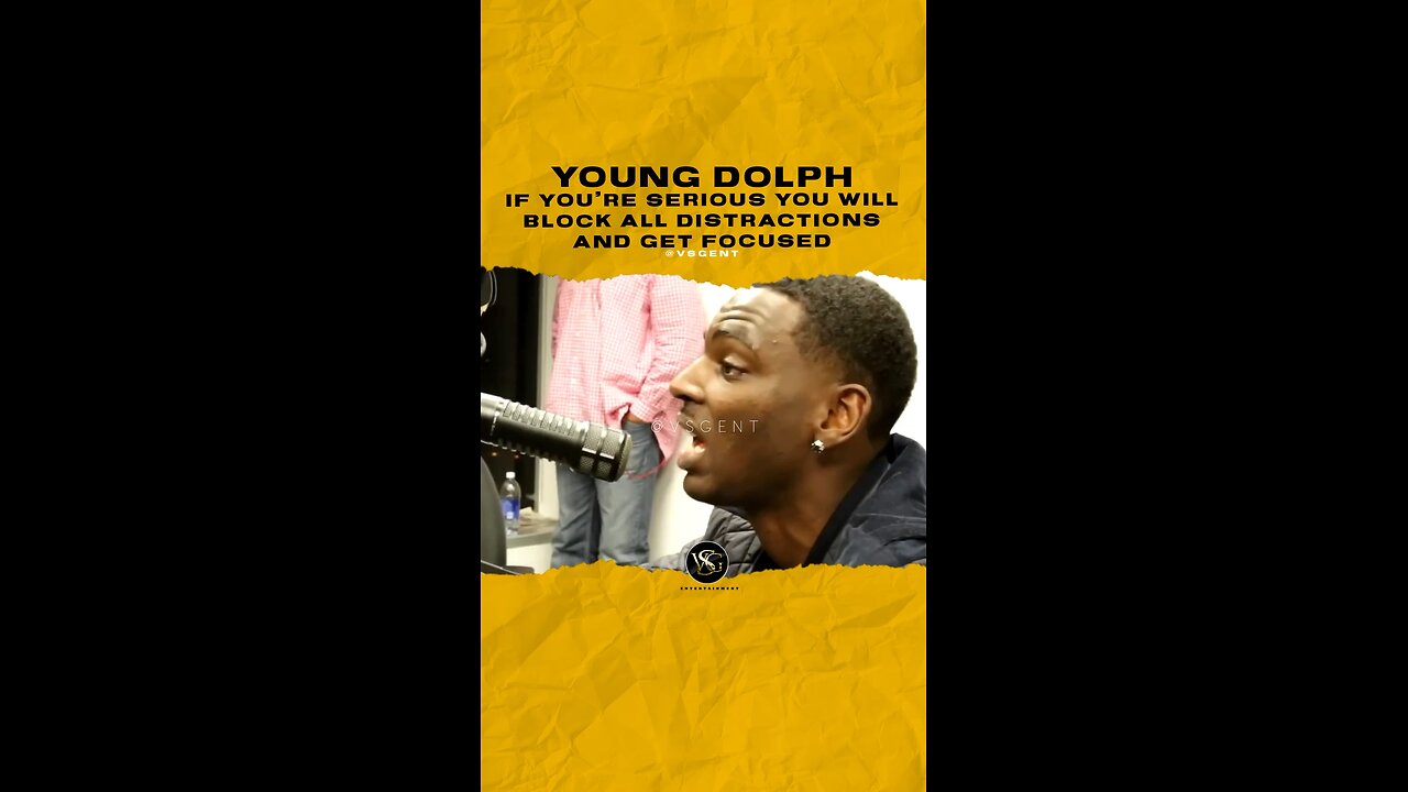 @youngdolph If you’re serious you will block all distractions and get focused