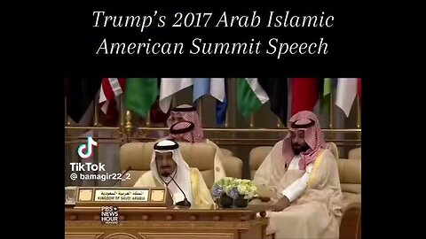 Trump's 2017 Arab Islamic American Summit Speech. Powerful!