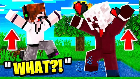 I Trolled Him With BURNING Water In Minecraft