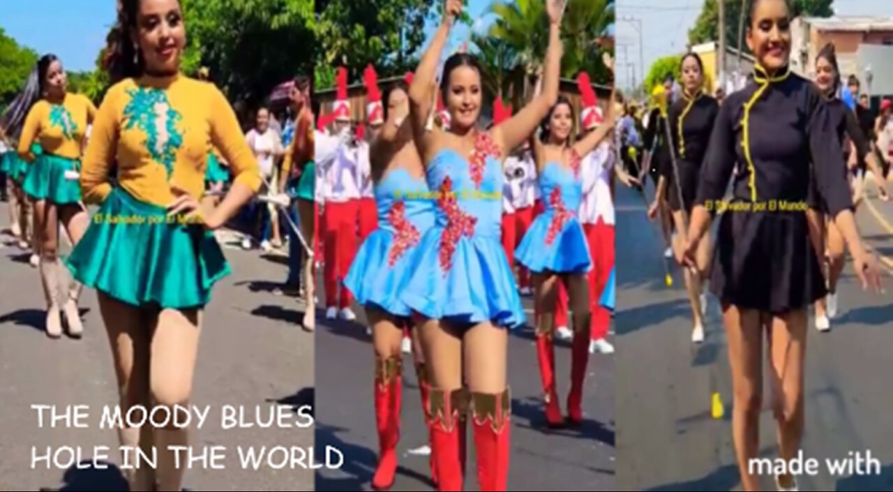 THE MOODY BLUES - HOLE IN THE WORLD - WORLD MAJORETTES DANCERS