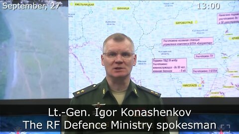 27.09.22 ⚡️ Russian Defence Ministry report on the progress of the deNAZIfication in Ukraine
