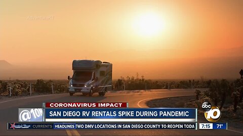 San Diegans opting for RV vacations during pandemic