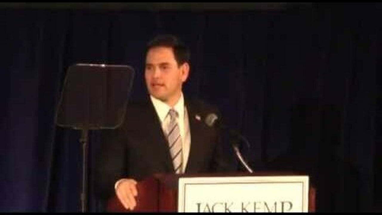 Senator Rubio's Remarks On Middle Class Opportunity At Kemp Foundation Dinner