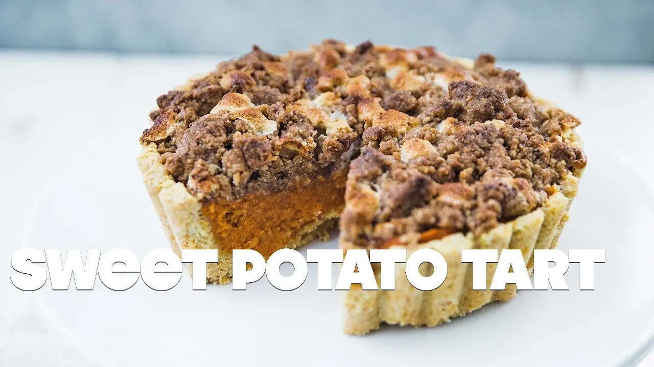 Sweet Potato Tart Recipe with Cornmeal Pie Crust