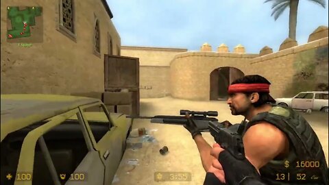 Counter Strike Source Dust 2 Bots #38 Only Sniper Rifles