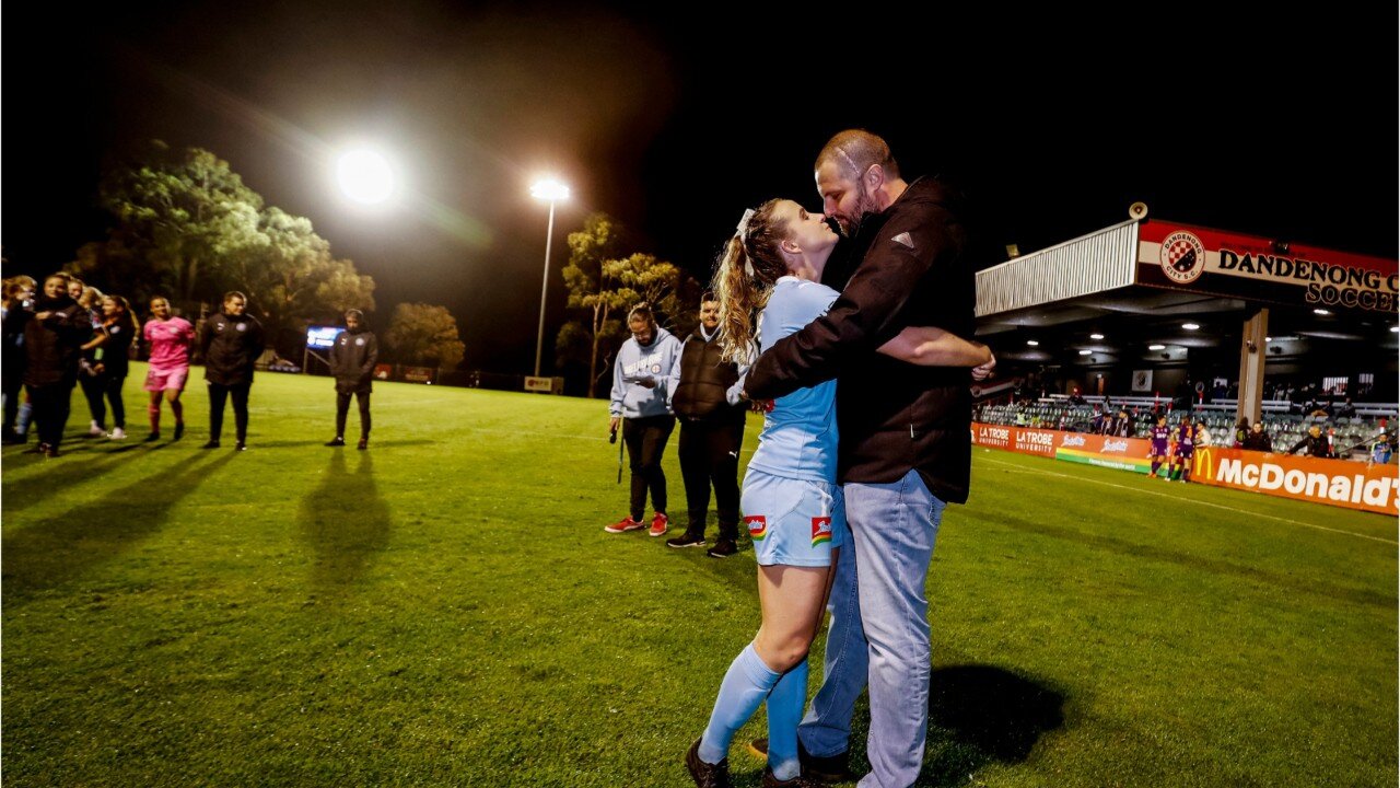 Retiring Melbourne City star gets proposed to during goal celebration (1)