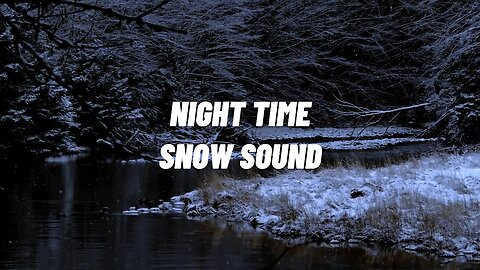 SLEEP TO THIS SNOW SOUND INSTANTLY IN FOREST [MEDITATE, STUDY, NATURE SOUND]