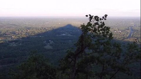 Pilot Mountain State Park time-lapse pyramid shadow
