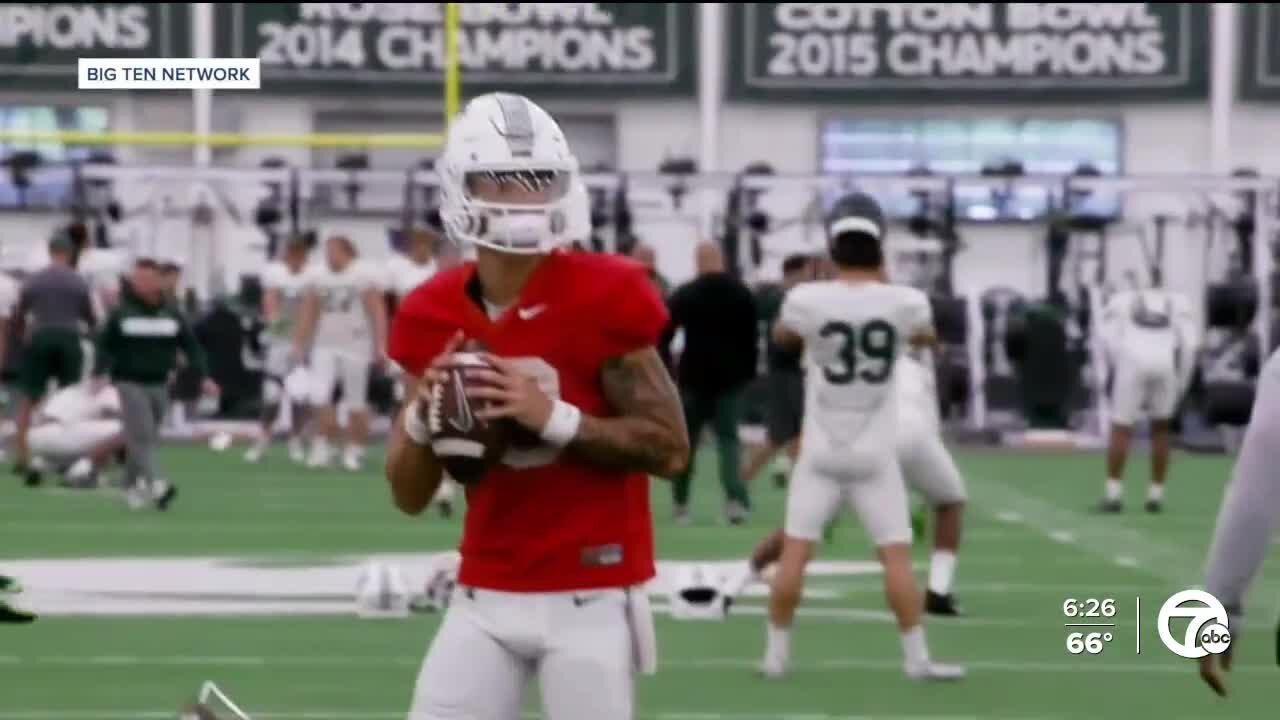 Katin Houser, Noah Kim discuss ongoing Michigan State QB battle