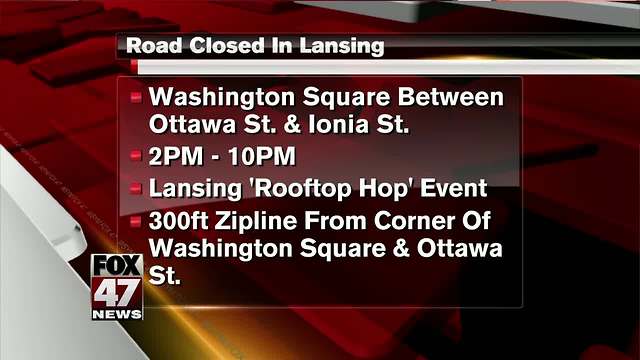 Rod closed for zip-line event in Lansing