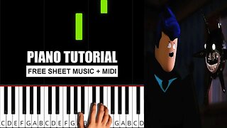 Conflict (Roblox Doors Animation) - (BEGINNER) Piano Tutorial