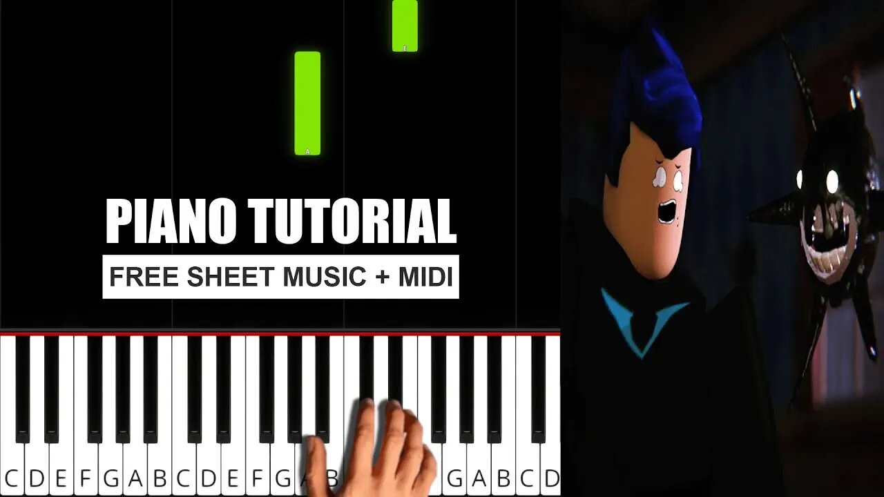 Conflict (Roblox Doors Animation) - (BEGINNER) Piano Tutorial