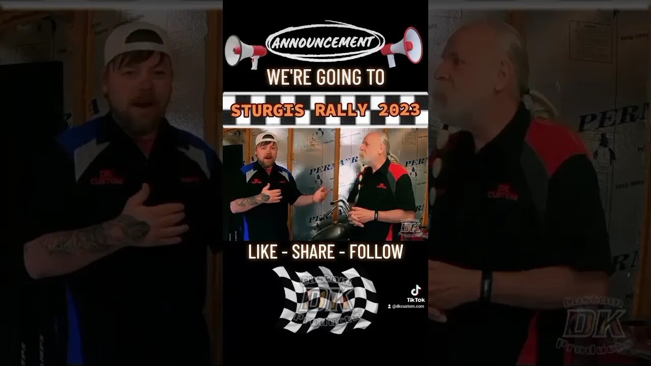Rev Your Engines Harley Riders - DK Custom is Going to the 2023 Sturgis Rally #shorts
