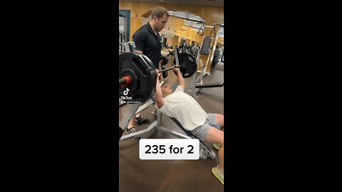 Incline bench press/235 for 2